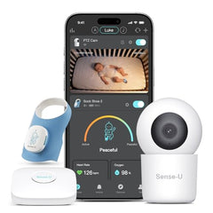 Smart Baby Sock Monitor Bundle with 2.5K HD Camera