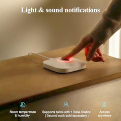 Smart Baby Breathing Monitor with 2.5K PTZ Camera, Sleep Tracking & App-Controlled Health Alerts