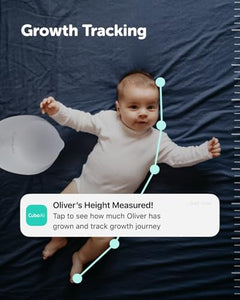 CüboAi CuboAi New Model Sleep Safety Bundle, Safety Alerts & Breathing Motion Detection, 2.5K QHD Night Vision WiFi Baby Monitor Camera, 2-Way Audio, Temp & Humidity Sensor, Lullabies, App Control