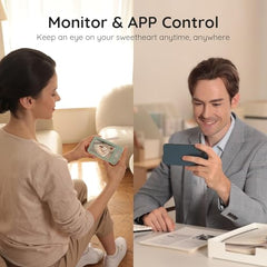 Baby Monitor – 2K, Dual Camera, 5" Screen, WiFi App, PTZ, Motion & Cry Detection, Temp & Humidity, Auto Tracking