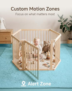 WiFi Baby Monitor with 5-Inch Display, Auto Tracking Camera, Night Vision & App Control