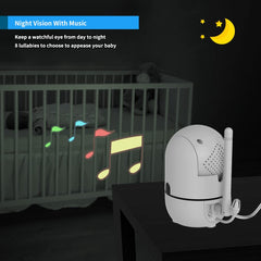 Baby Monitor – 5" IPS, No WiFi, Long Battery, VOX Mode, Portable Camera, Audio & Video