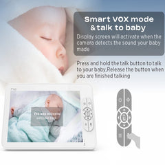 2-Camera Split-Screen Baby Monitor with 7-Inch Screen