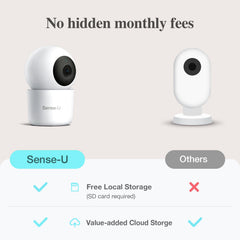 Baby Monitor – 2.5K PTZ, Breathing & Cry Detection, Indoor Camera