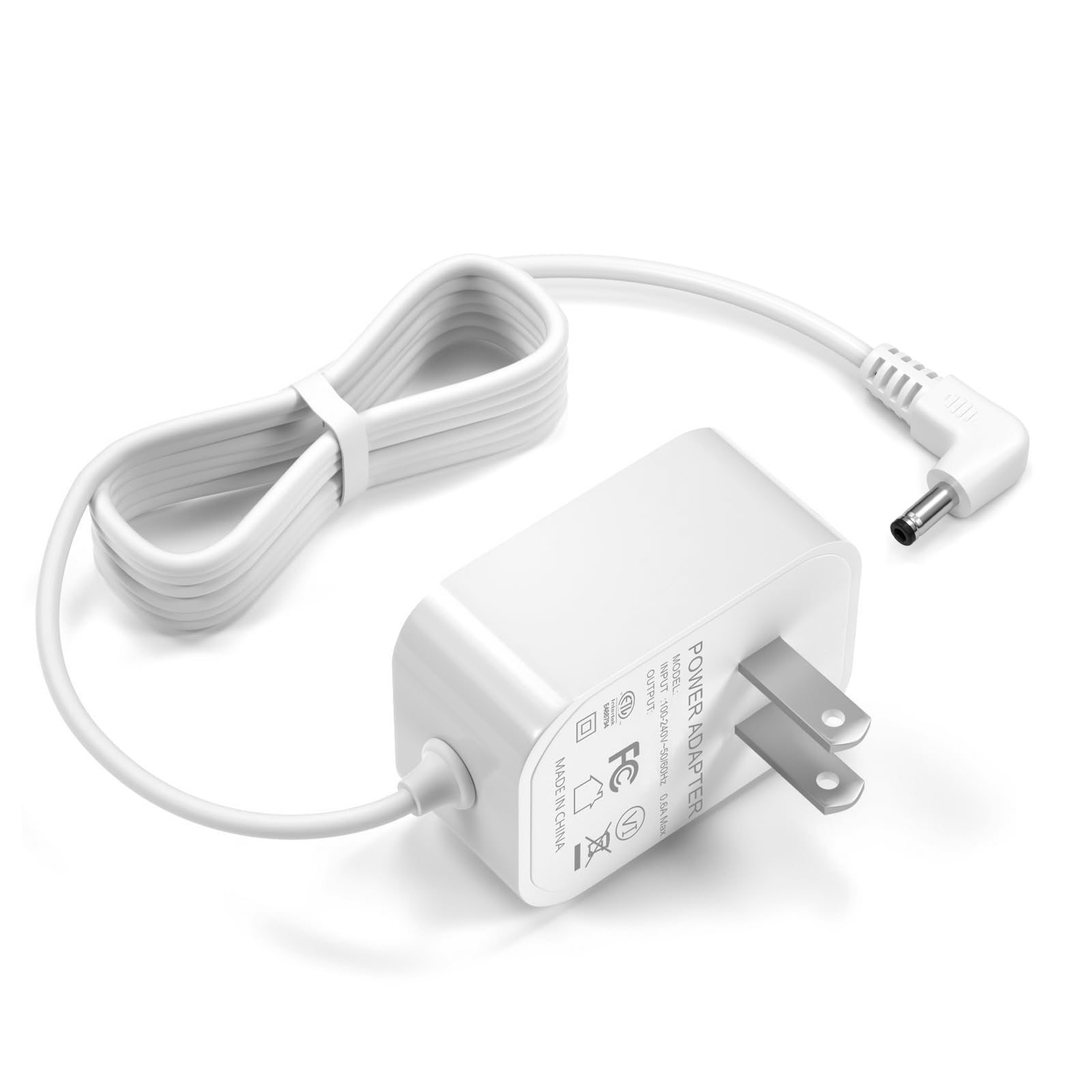 Charger – Baby Monitor Power Cord, 5V, Compatible with HelloBaby HB66/HB50/HB6550/HB30, Model K05S050100U