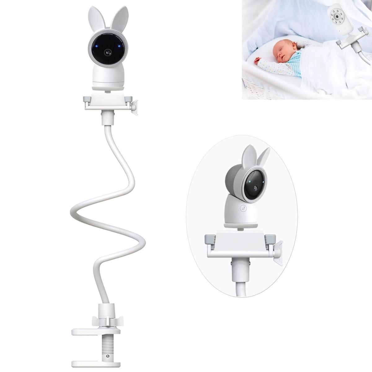 Baby Monitor Mount – Flexible Holder, Universal Compatibility