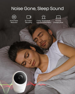 Baby Monitor – 4K Camera, 5" Screen, WiFi/No WiFi, 8X Zoom, PTZ, Night Vision, 24/7 Recording