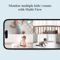 Baby Monitor – 2.5K PTZ, Breathing & Cry Detection, Indoor Camera