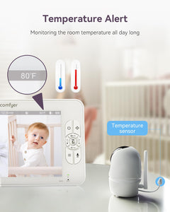 Comfyer Baby Monitor with Camera and Audio
