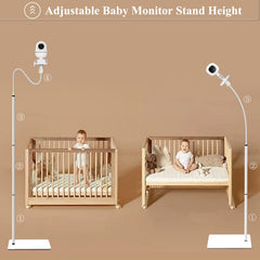 Baby Monitor Floor Stand – Adjustable Mount, Universal Compatibility