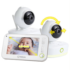 2-Camera Video Baby Monitor with Pan-Tilt Camera