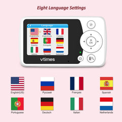 VTimes Baby Monitor with Camera and Audio, No WiFi