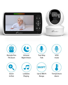 iFamily SM650 Baby Monitor with Camera and Audio