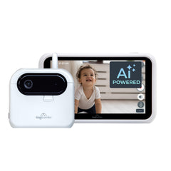 AI Smart Wireless Baby Car Monitor with Cry/Laugh Detection, Virtual Fence & 1000ft Night Vision Range