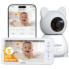 2K WiFi Baby Monitor with 5-Inch Screen