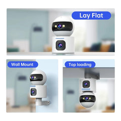 4K Dual-Lens Smart WiFi Auto-Tracking Security Baby Monitor Camera