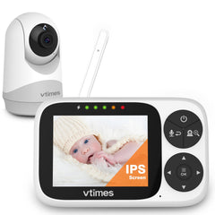 VTimes Baby Monitor with Camera and Audio, No WiFi