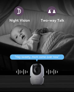 Comfyer Baby Monitor with Camera and Audio
