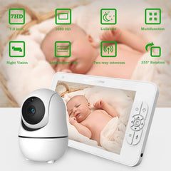 1080P Split-Screen Baby Monitor with 7-Inch Screen