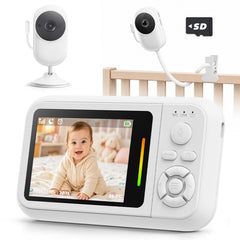 Baby Monitor – 2.8" Screen, No WiFi, VOX, Night Vision, Temp Sensor, Lullabies, 2-Way Talk, Travel Portable