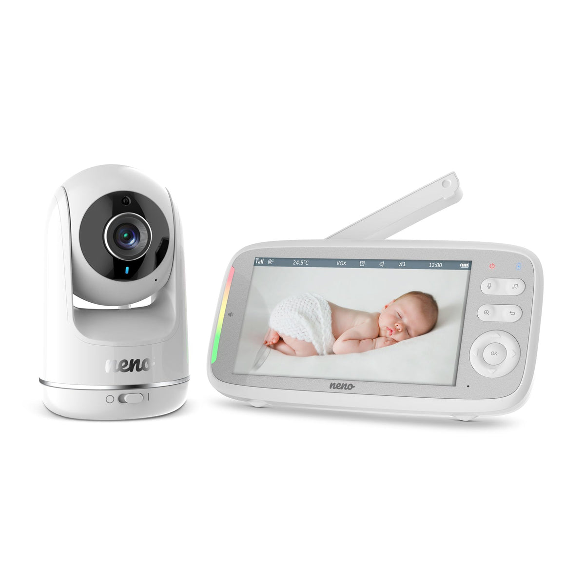 Neno Vista WiFi Baby Monitor - Full HD - 5" LCD - 50m Range - Night Vision