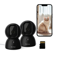 Security Camera – 2.5K, PTZ, 360° WiFi, AI Human & Pet Detection