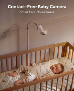 2K AI Smart Baby Monitor with 2-Way Audio, Cry & Motion Detection, Sleep Tracking & App Control