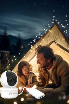 Baby Monitor – 5" Screen, Dual Camera, PTZ, No WiFi, Night Vision, Temp Sensor, Feeding Timer, Lullabies