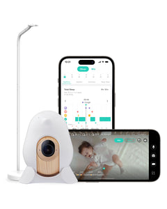 2.5K QHD Smart Baby Monitor with Sleep Safety Alerts, Floor Stand & App Control
