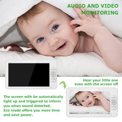 1080P Split-Screen Baby Monitor with 7-Inch Screen