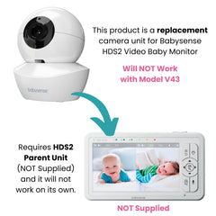 Split-Screen 5-Inch HD Baby Monitor with Night Vision, 1000ft Range & 4X Zoom Camera