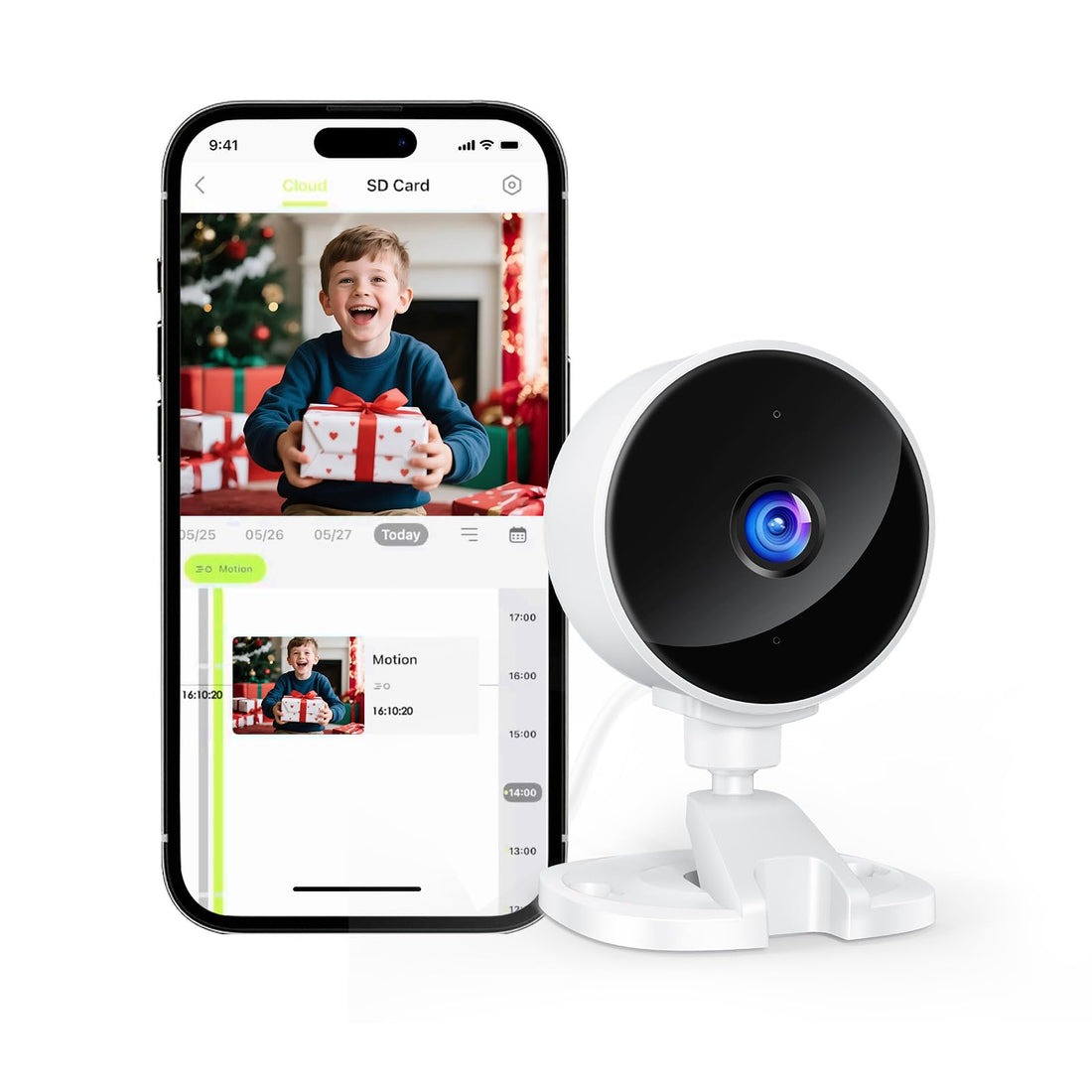 Baby Monitor – Night Vision, 2-Way Audio, Motion Detection, Alexa Compatible, Home Security Cam