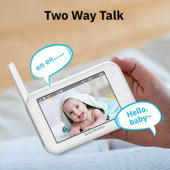 4.5-Inch PTZ Video Baby Monitor with Long Range