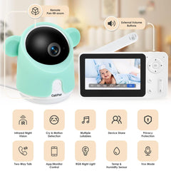 1080P WiFi Baby Monitor with Camera and Audio