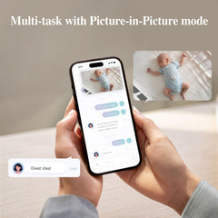 Baby Monitor – 2.5K PTZ, Breathing & Cry Detection, Indoor Camera