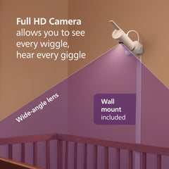 1080p Smart Baby Monitor with SenseIQ Sleep & Breathing Tracking, App Control & Cry Detection