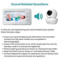 Babysense Parent Unit for HDS2 Video Baby Monitor, Replacement Unit