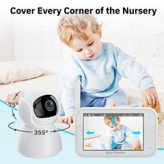 4.5-Inch PTZ Video Baby Monitor with Long Range