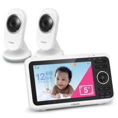 VTech VM350 No WiFi Video Baby Monitor - 5" High-Resolution Screen
