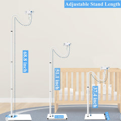 Baby Monitor Floor Stand – Adjustable Mount, Universal Compatibility