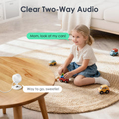 Baby Monitor – Night Vision, 2-Way Audio, Motion Detection, Alexa Compatible, Home Security Cam