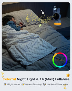 ARENTI Baby Monitor,Detection，Two Way Audio,Temp&Humidity Sensor