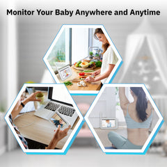 4.5-Inch PTZ Video Baby Monitor with Long Range