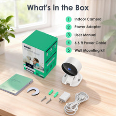 Baby Monitor – Night Vision, 2-Way Audio, Motion Detection, Alexa Compatible, Home Security Cam