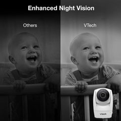Baby Monitor – 5" HD, 1080P, WiFi App, PTZ, Night Vision, Motion & Sound Detection