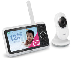 VTech VM350 No WiFi Video Baby Monitor - 5" High-Resolution Screen
