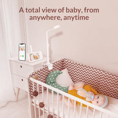 WiFi Baby Monitor with 5-Inch Screen, Cry Detection, Sleep Tracking & Environmental Sensors