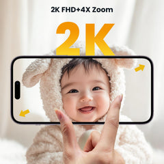 2K WiFi Baby Monitor with 5-Inch Screen