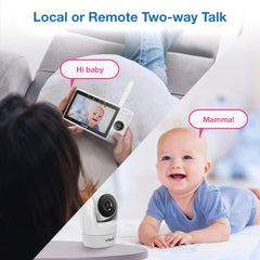 Baby Monitor – 5" HD, 1080P, WiFi App, PTZ, Night Vision, Motion & Sound Detection