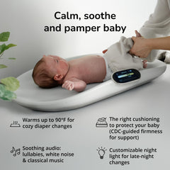 All-in-One Smart Baby Changing Pad with Medical-Grade Scale, AI App & Night Light System